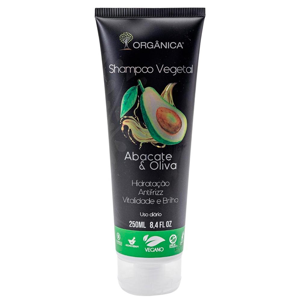 Shampoo Vegetal ORGÂNICA Abacate & Oliva Frasco 250ml