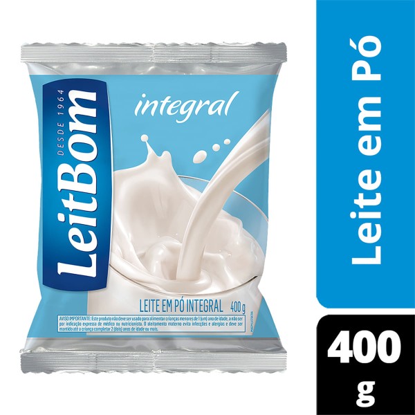 Encontraproduto.com.br - Leite em Pó Leitbom Integral Pacote 400g