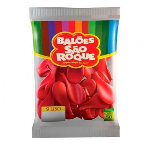 Encontraproduto.com.br - Balão Vermelho Quente Tamanho 9 c/50 - São Roque