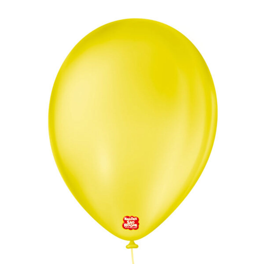 Encontraproduto.com.br - Balão Amarelo Citrino Tamanho 9 c/50 - São Roque