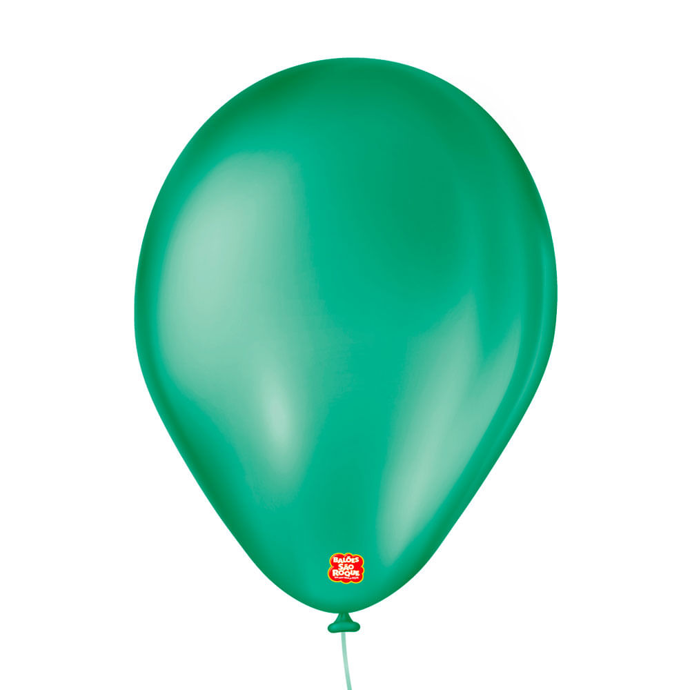 Balão Verde Folha Tamanho 7 c/50 - São Roque