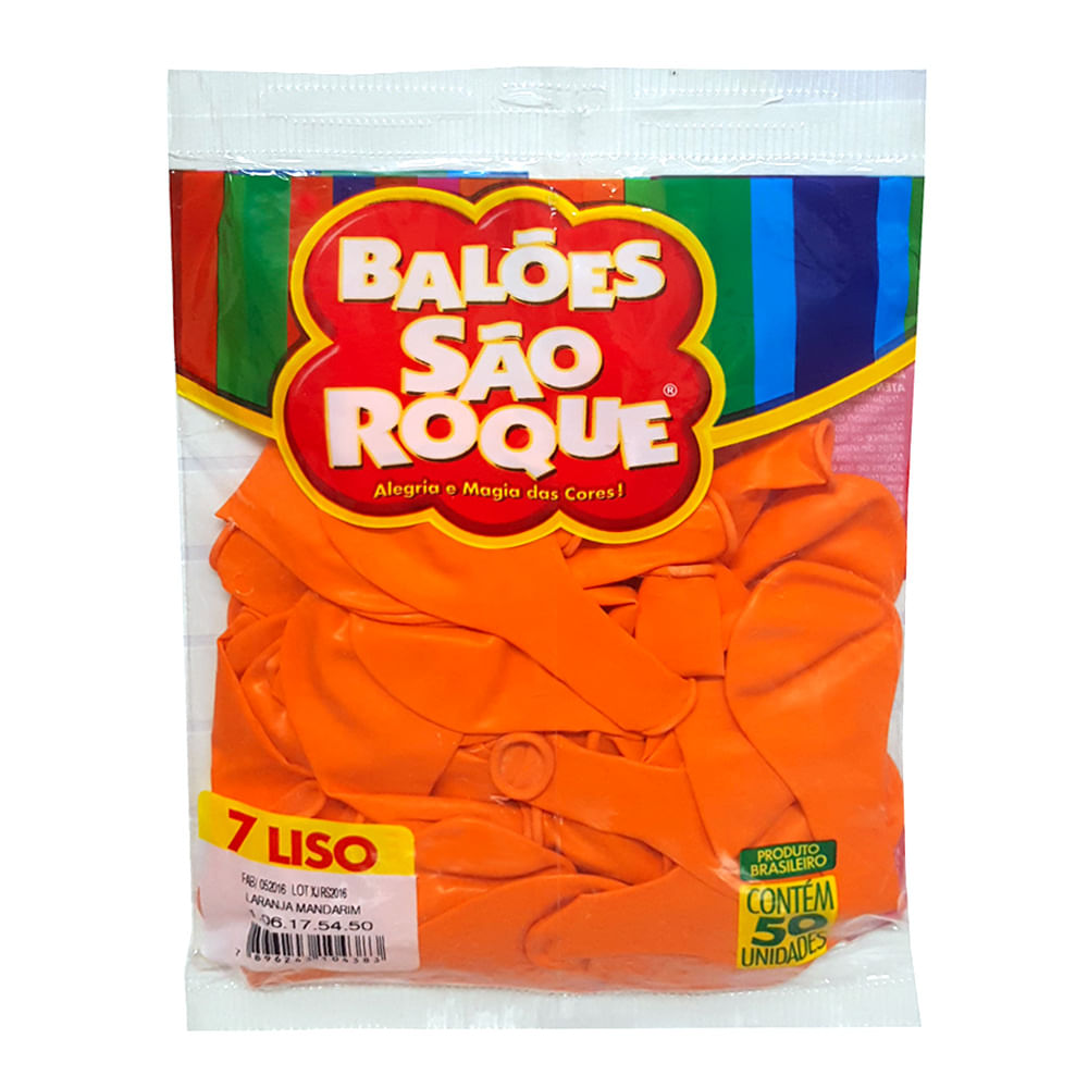 Encontraproduto.com.br - Balão Laranja Mandarim Tamanho 7 c/50 - São Roque