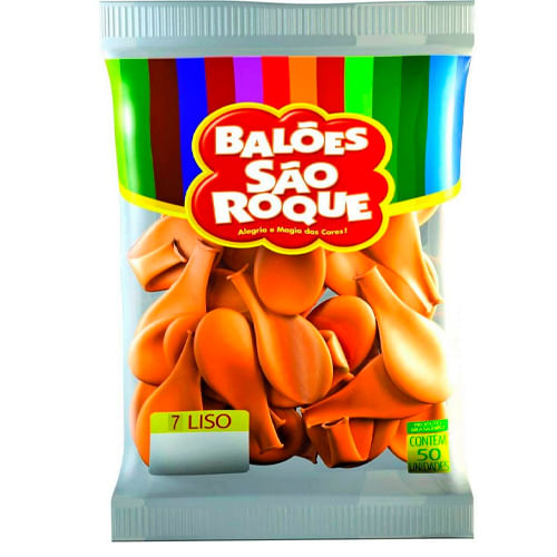 Encontraproduto.com.br - Balão Laranja Mandarim Tamanho 7 c/50 - São Roque