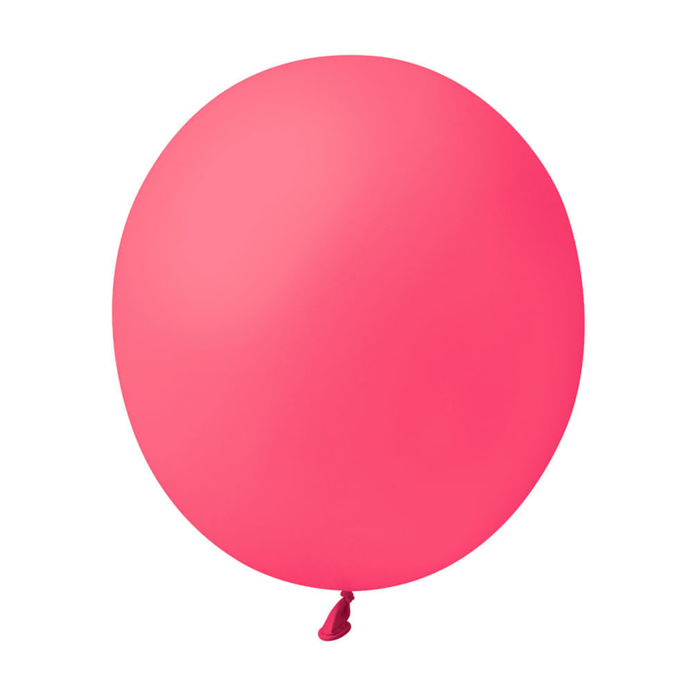 Encontraproduto.com.br - Balão Liso N°7 Rosa Shock com 50 un SÃO ROQUE
