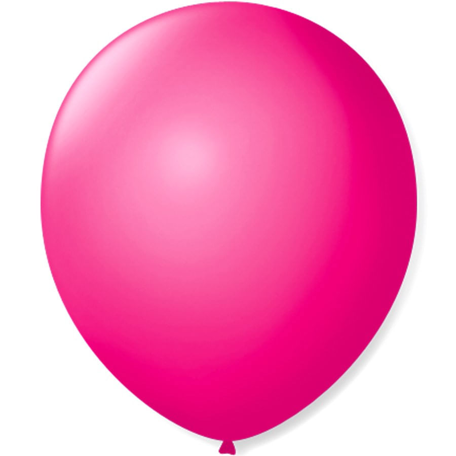 Encontraproduto.com.br - Balão Liso N°7 Rosa Shock com 50 un SÃO ROQUE