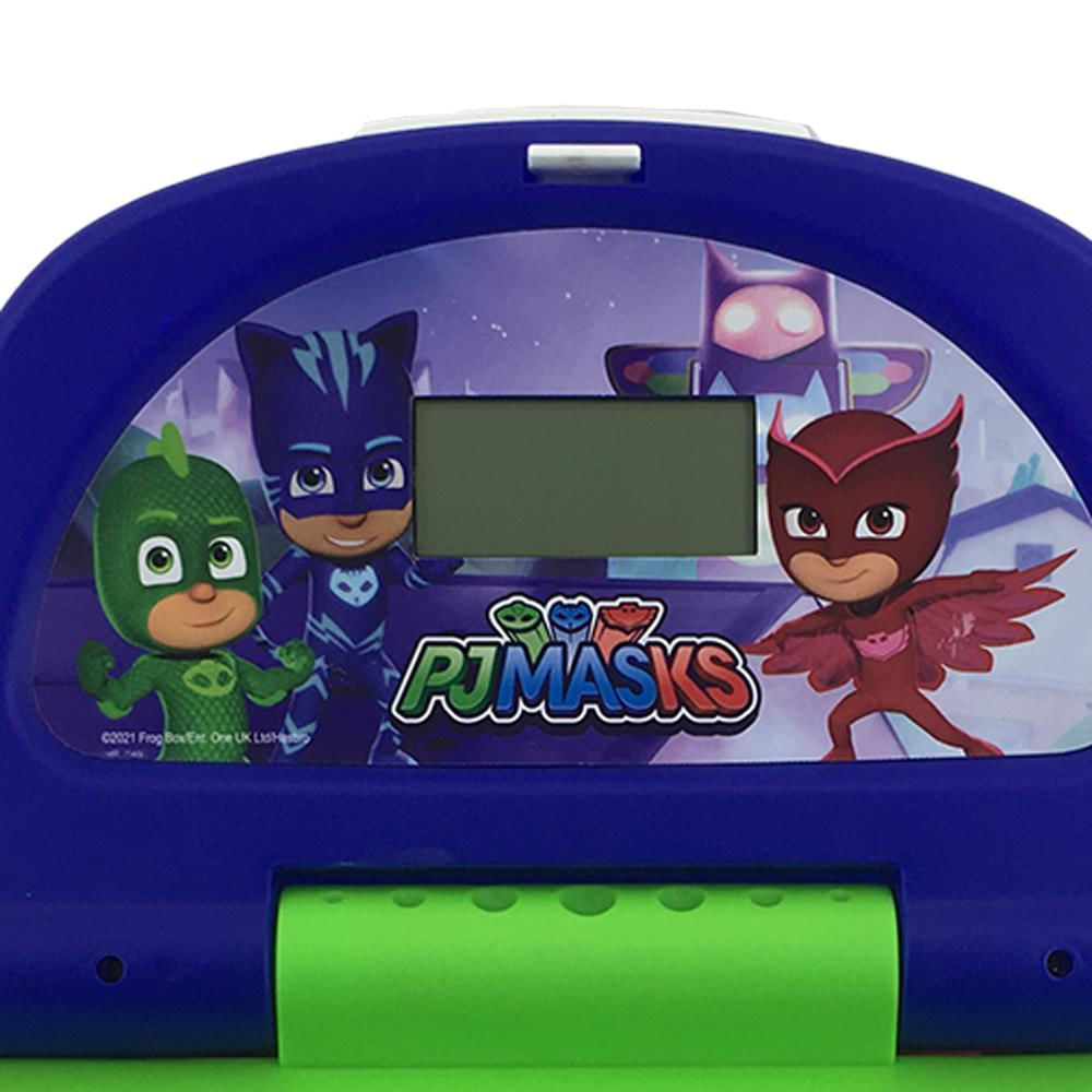 Encontraproduto.com.br - Kit Laptop Infantil Educativo Candide PJ Masks Hero Tech Bilíngue + 1 Fidget Spinner Sortido