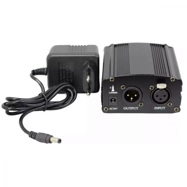 Encontraproduto.com.br - Phantom Power Fonte 48v Entrada Xlr Microfone Condens. 220V