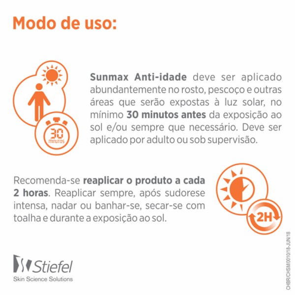 Encontraproduto.com.br - Sunmax Locao Anti Idade Fps 50 Normal A Seca 60 Ml