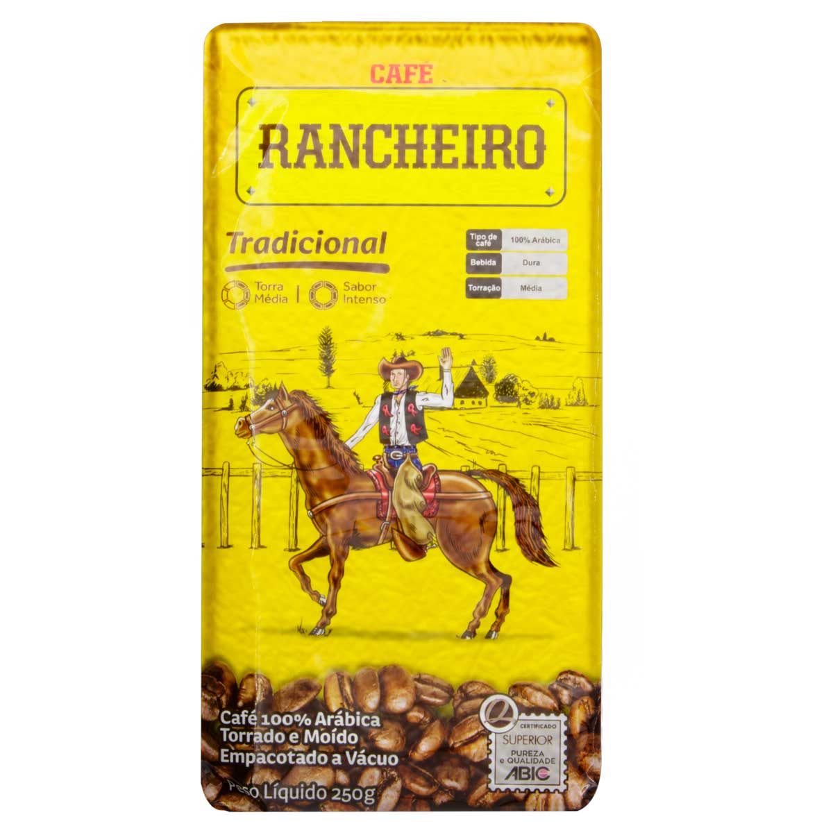 Café Torrado e Moído a Vácuo 100% Arábica Café Rancheiro 250g