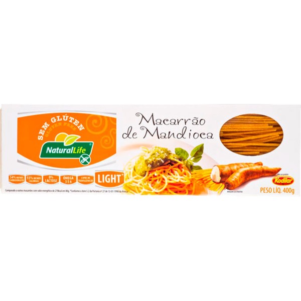 MACARRÃO DE MANDIOCA SEM GLUTÉN NATURALLIFE 400G