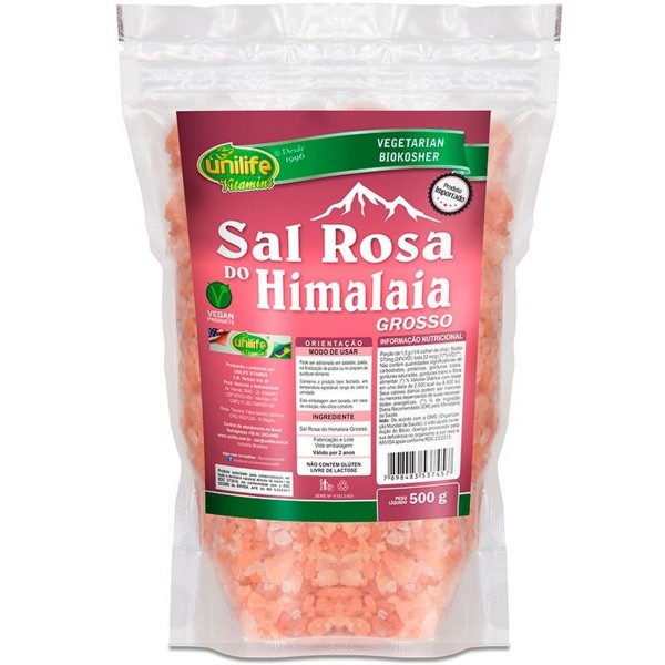 Encontraproduto.com.br - Sal Rosa do Himalaia Kodilar Grosso Pacote com 500g