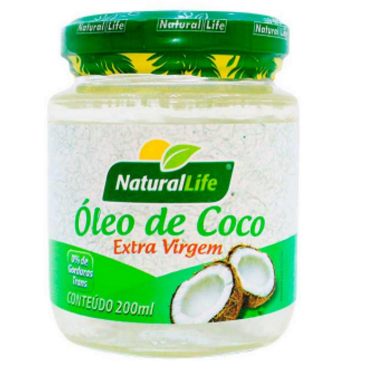 Encontraproduto.com.br - Óleo de Coco Natural Life Vidro com 200ml