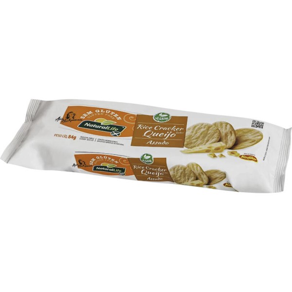 Encontraproduto.com.br - Snack Rice Cracker Natural Life Queijo Pacote com 84g