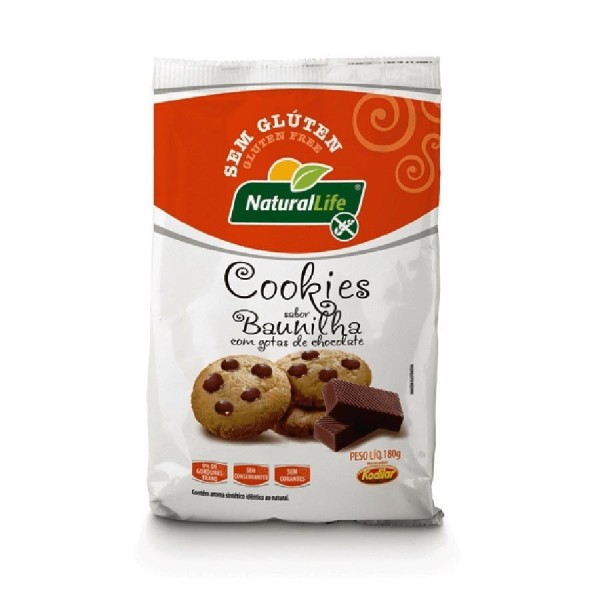 Encontraproduto.com.br - Cookies Sem Glúten Natural Life Baunilha Com Gotas De Chocolate 180g