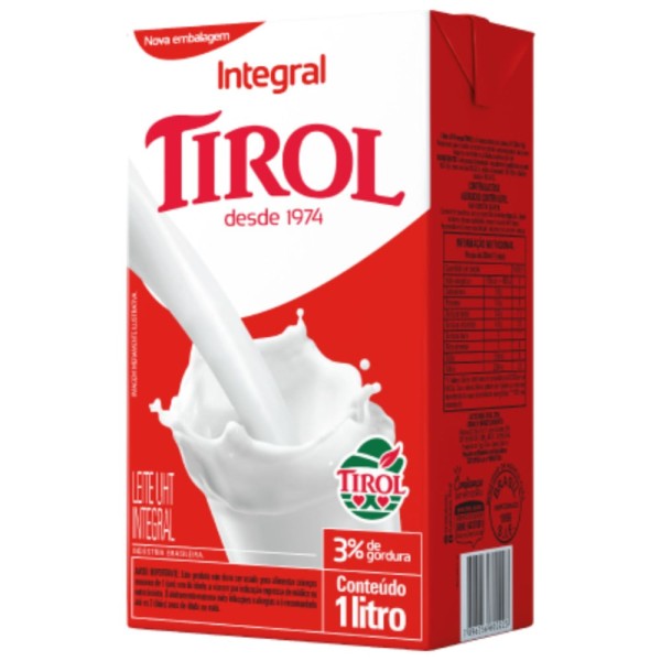 Encontraproduto.com.br - Leite Longa Vida Tirol Integral TP com 1L