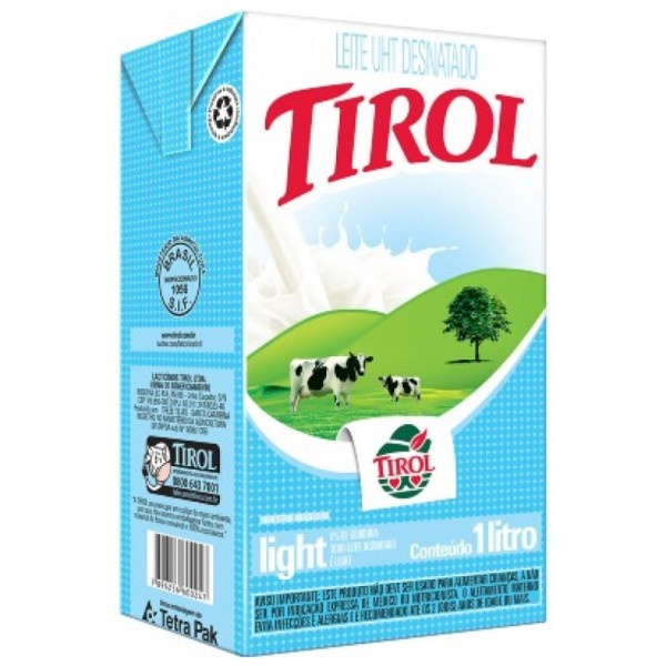 Encontraproduto.com.br - Leite UHT Desnatado Tirol Caixa 1l