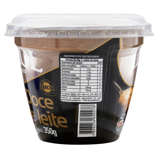 Encontraproduto.com.br - Doce de Leite Tirol Pote 350g