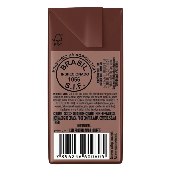 Encontraproduto.com.br - Bebida Láctea UHT Chocolate Tirol Tirolzinho Caixa 200ml