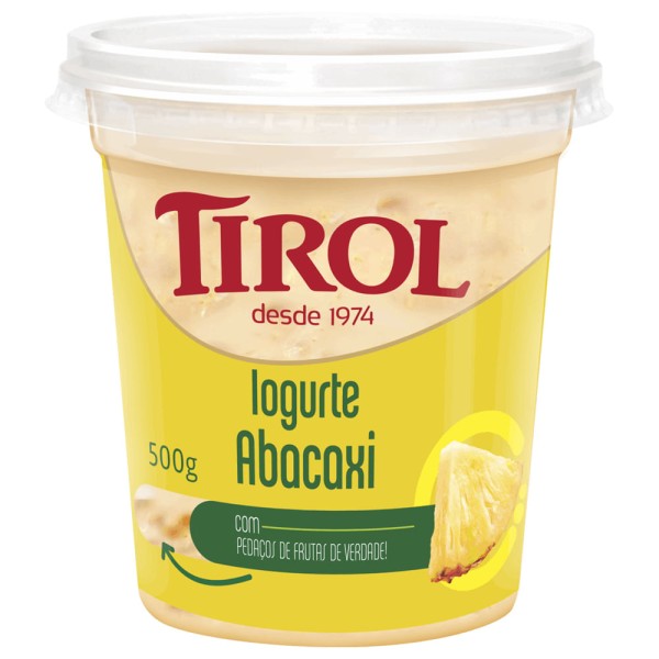 Encontraproduto.com.br - Iogurte Integral Abacaxi Tirol Pote 500g