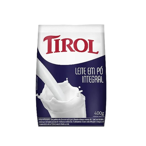 Encontraproduto.com.br - Leite em Pó Tirol Integral Pacote com 400g