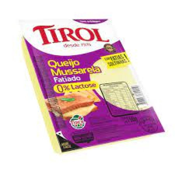 Encontraproduto.com.br - Queijo Prato Mussarela Tirol Fatiado Zero Lactose Pacote com 150g