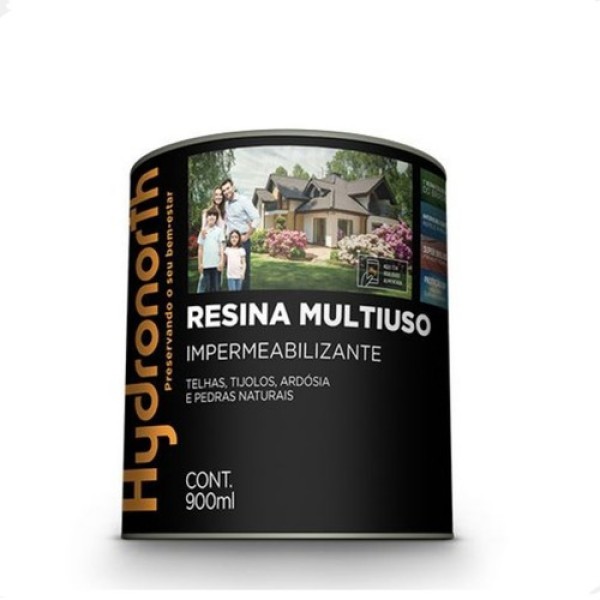 Resina Multiuso Base Solvente Fosco Incolor 0,9L Hydronorth