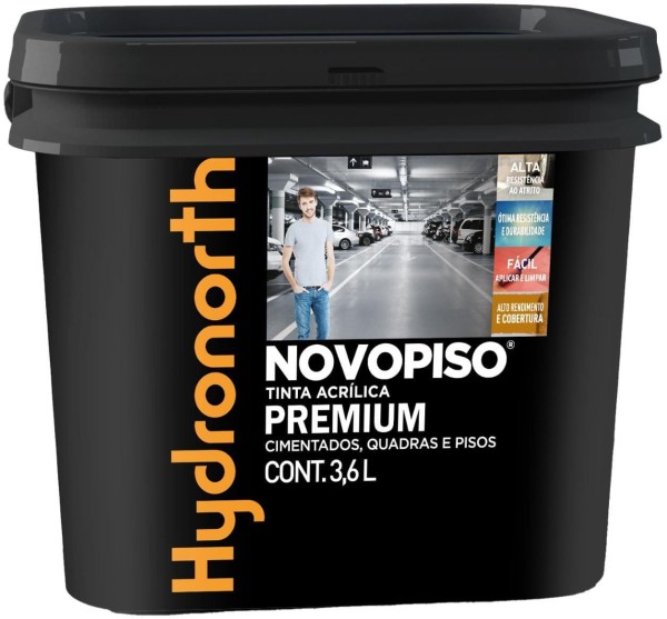 Tinta Para Piso Fosca Hydronorth Novopiso Verde 3,6L