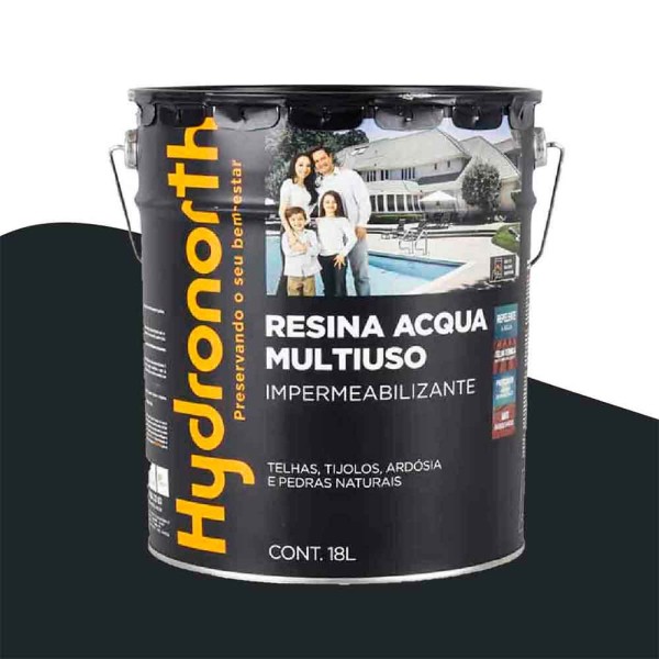 Encontraproduto.com.br - Resina Acqua Multiuso Balde 18L Grafite Universal Hydronorth