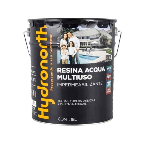 Encontraproduto.com.br - Resina Acqua Multiuso Balde 18L Grafite Universal Hydronorth