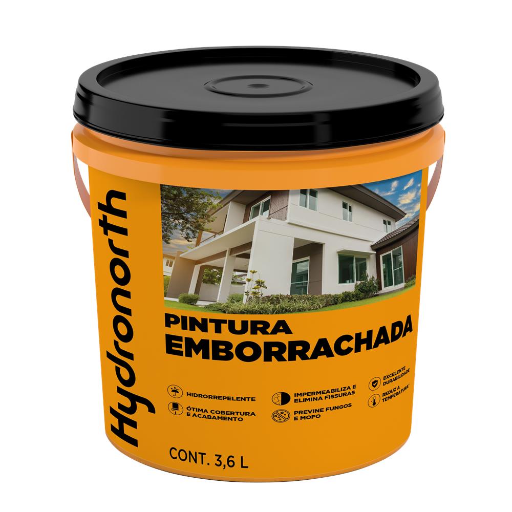 Encontraproduto.com.br - Tinta Impermeabilizante 3,6l Emborrachada Crômio Hydronorth
