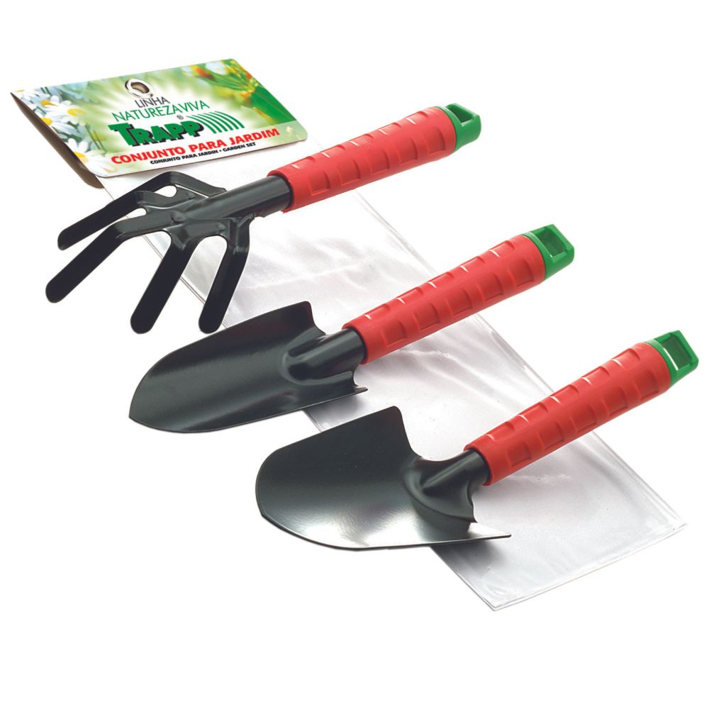 Encontraproduto.com.br - Conjunto Para Jardim 3 Peças Vermelho Fj1202 Trapp