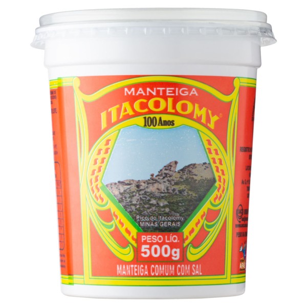 Encontraproduto.com.br - Manteiga Comum ITACOLOMY Com Sal Pote 500g