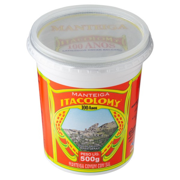 Encontraproduto.com.br - Manteiga Comum ITACOLOMY Com Sal Pote 500g