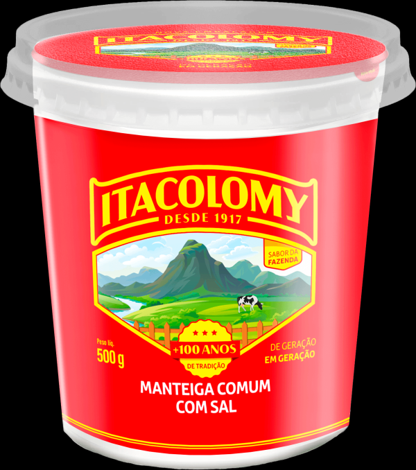 Encontraproduto.com.br - Manteiga Comum ITACOLOMY Com Sal Pote 500g
