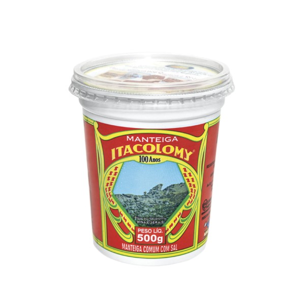 Encontraproduto.com.br - Manteiga Comum ITACOLOMY Com Sal Pote 500g