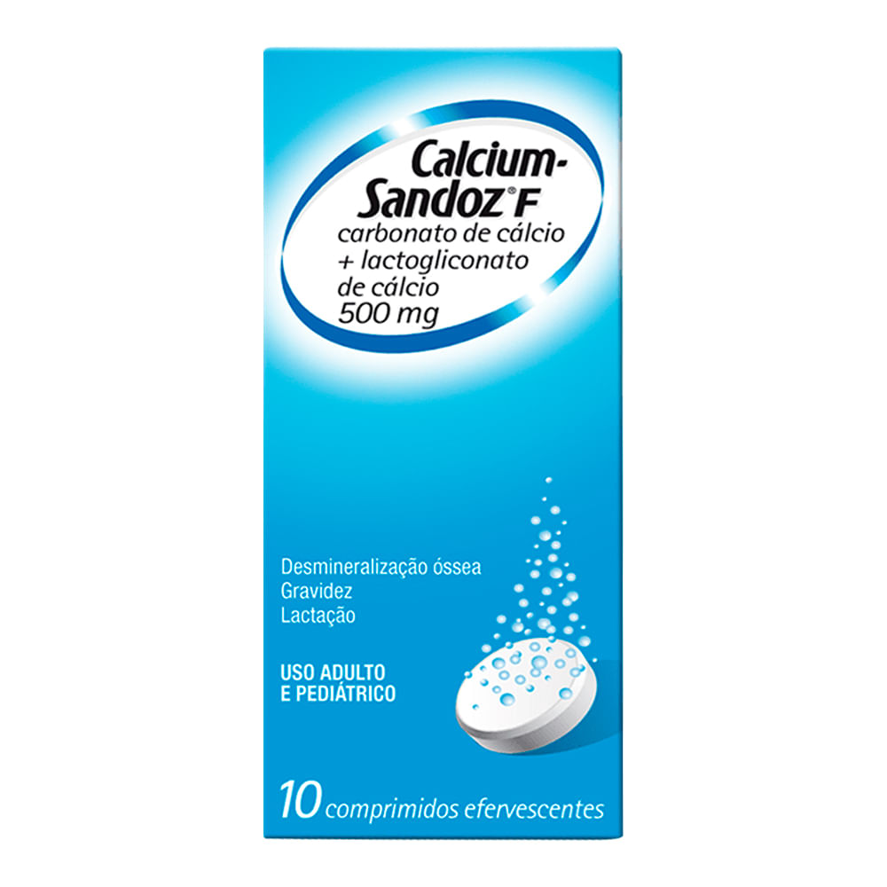 Calcium 875MG + 1132MG Comprimido efervescente - Caixa com 10 Comprimidos