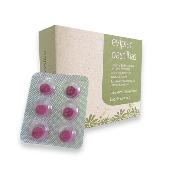 Eviplac Pastilhas Evidenciadoras de Placa 120 unidades - Biodinâmica