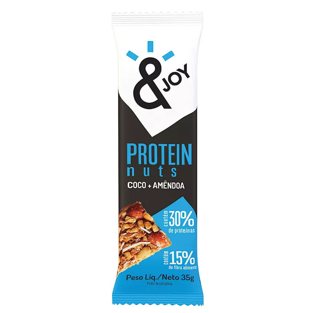 Encontraproduto.com.br - Barra de Proteína Protein Nuts &Joy Coco e Amêndoas com 35g