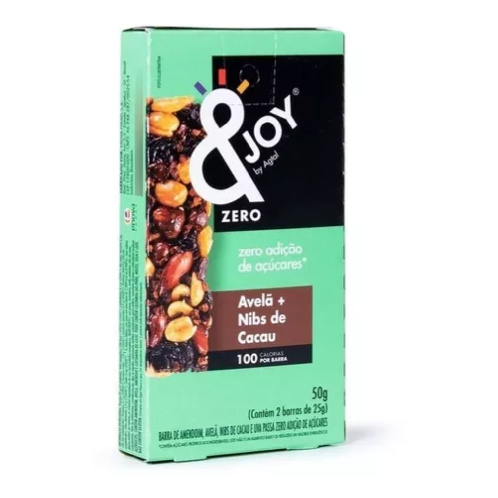 Encontraproduto.com.br - Cereal Barras & Joy Zero Avela e Nibs Cacau 50g