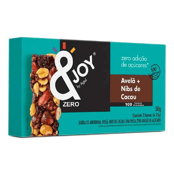 Encontraproduto.com.br - Cereal Barras & Joy Zero Avela e Nibs Cacau 50g