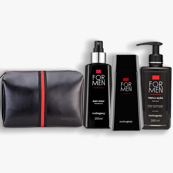 Encontraproduto.com.br - Kit For Men Sabonete com Fragrância e Desodorante mais Nécessaire