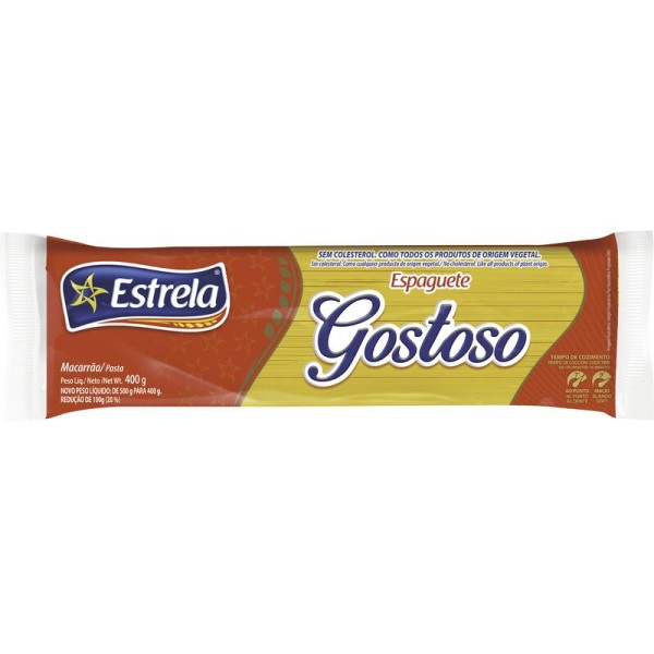 Encontraproduto.com.br - Macarrão Estrela Gostoso Espaguete 400g