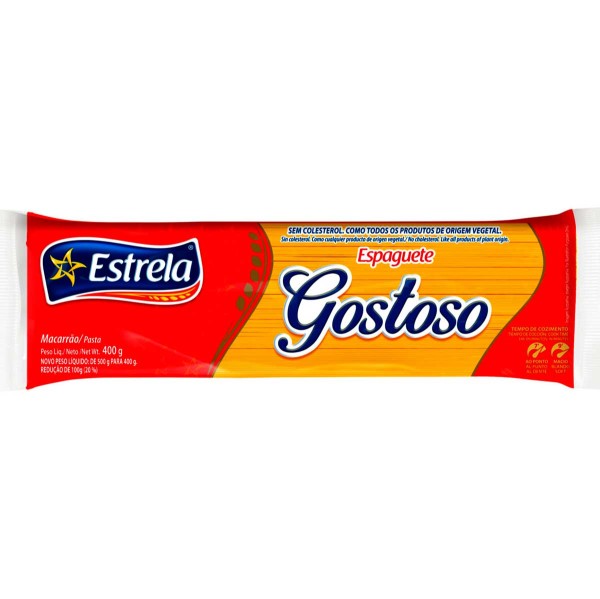 Encontraproduto.com.br - Macarrão Estrela Gostoso Espaguete 400g
