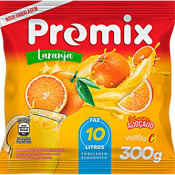 Encontraproduto.com.br - Refresco em Pó Promix Laranja Pacote com 300g
