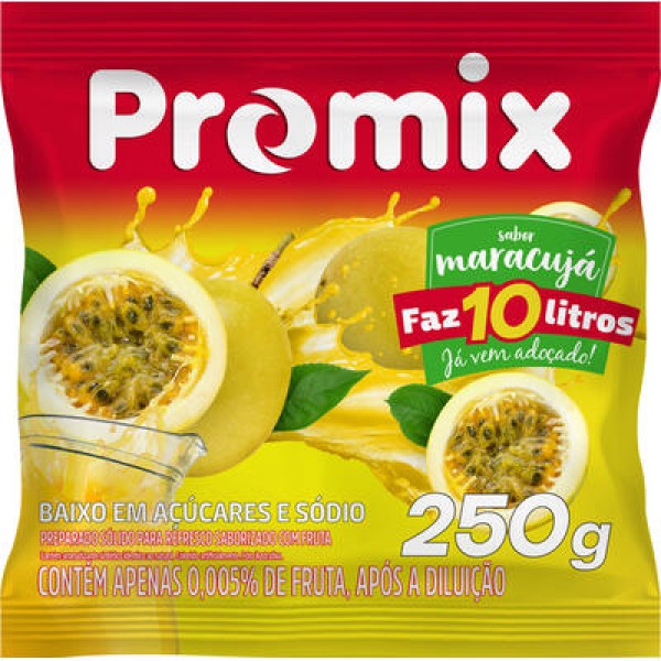 Encontraproduto.com.br - Suco de maracujá  Promix em pó sem glúten 300 g 