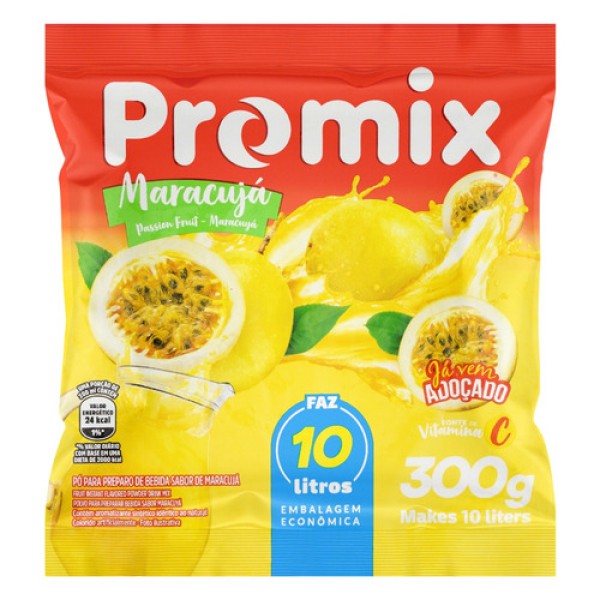 Encontraproduto.com.br - Suco de maracujá  Promix em pó sem glúten 300 g 
