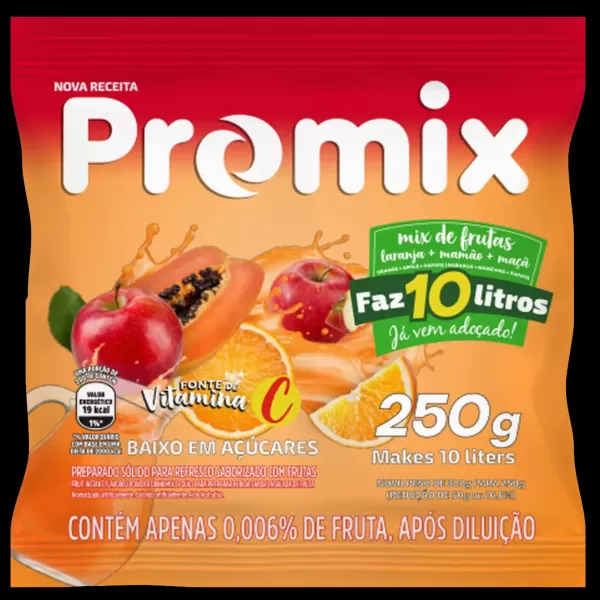 Encontraproduto.com.br - Refresco em Pó Promix Salada de Fruta Pacote com 250g