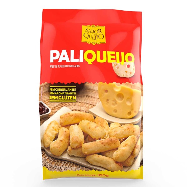 Encontraproduto.com.br - Pão De Queijo Congelado Paliqueijo Sabor Em Queijo Sachê 350g