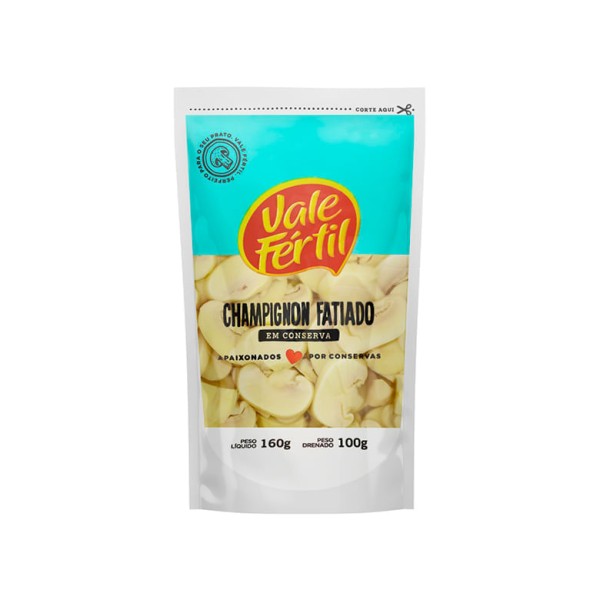 Encontraproduto.com.br - CHAMPIGNON FATIADO VALE FERTIL SACHE 100G