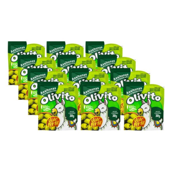 AZEITONA VERDE SEM CAROÇO VALE FERTIL 30G SACHE